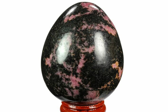 Polished Rhodonite Egg - Madagascar #124114